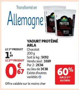 Auchan ARLA Yaourt protéiné offre