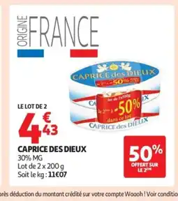 Auchan CAPRICE DES DIEUX offre