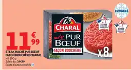 Auchan CHARAL Steak haché pur bœuf façon bouchère offre