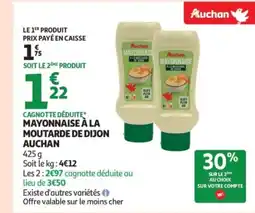 Auchan AUCHAN Mayonnaise à la moutarde de dijon offre