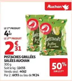 Auchan AUCHAN Pistaches grillées salées offre