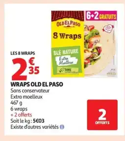 Auchan OLD EL PASO Wraps offre