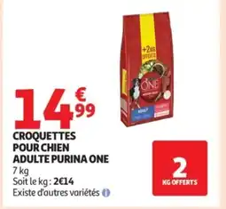 Auchan PURINA ONE Croquettes pour chien adulte offre