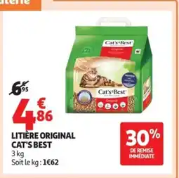 Auchan CAT'S BEST Litière original offre