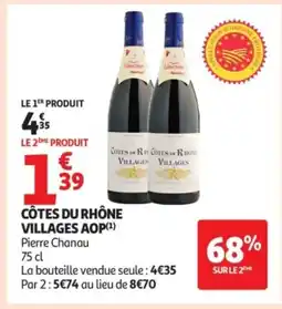 Auchan Côtes du rhône villages aop offre