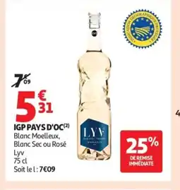 Auchan LYV Igp pays d'oc offre