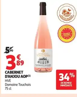Auchan DOMAINE TOUCHAIS Cabernet d'anjou aop offre