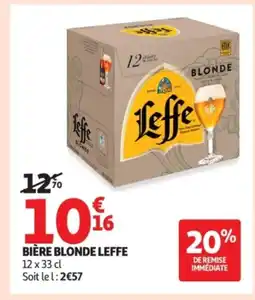 Auchan LEFFE Bière blonde offre