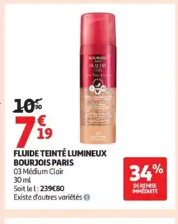 Auchan Fluide teinté lumineux bourjois paris offre