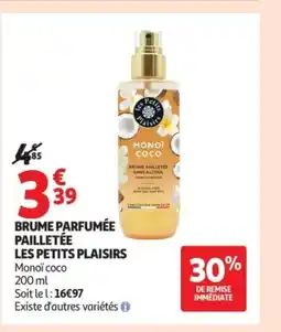 Auchan LES PETITS PLAISIRS Brume parfumée pailletée offre