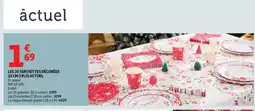 Auchan ACTUEL Les 20 serviettes décorées offre