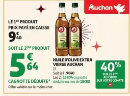 Auchan AUCHAN Huile d'olive extra vierge offre