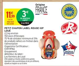 Intermarché Contact LOUÉ Petit chapon label rouge igp offre