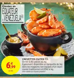 Intermarché Contact Crevettes cuites offre