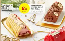 Intermarché Contact Bûche crème au beurre chocolat 6 parts offre