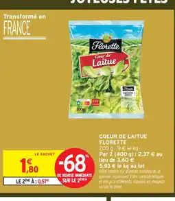 Intermarché Contact FLORETTE Coeur de laitue offre