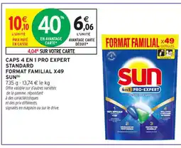 Intermarché Contact SUN Caps 4 en 1 pro expert standard format familial x49 offre