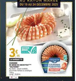 E.Leclerc DELPIERRE Couronne de queue de crevettes offre