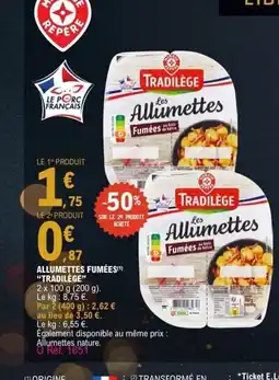 E.Leclerc TRADILÈGE Allumettes fumées offre