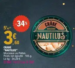 E.Leclerc NAUTILUS Crabe offre