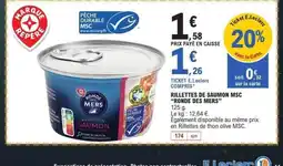 E.Leclerc RONDE DES MERS Rillettes de saumon msc offre