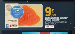 E.Leclerc BREIZH SAVEURS Saumon fumé de norvège offre