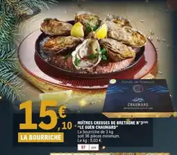 E.Leclerc LE GUEN CHAUMARD Huîtres creuses de bretagne n°3 offre