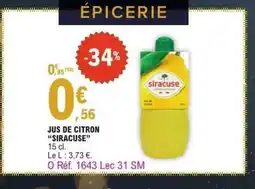 E.Leclerc SIRACUSE Jus d citron offre