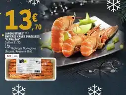 E.Leclerc ALPHA BAY Langoustines entières crues surgelées offre