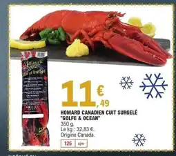 E.Leclerc GOLFE & OCEAN Homard canadien cuit surgelé offre