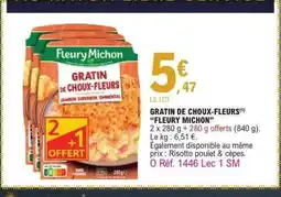 E.Leclerc FLEURY MICHON Gratin de choux-fleurs offre