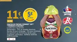 E.Leclerc FERMIERS D'ANCENIS Chapon de pintade fermier igp offre