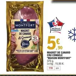 E.Leclerc MAISON MONTFORT Magret de canard cru congelé offre