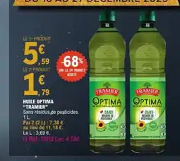 E.Leclerc TRAMIER Huile optima offre