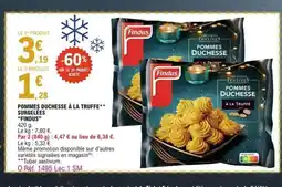 E.Leclerc FINDUS Pommes duchesse à la truffe surgelées offre