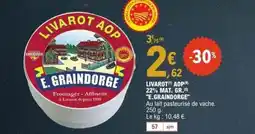 E.Leclerc E.GRAINDORGE Livarot aop 22% mat. gr. offre