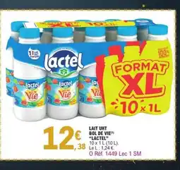 E.Leclerc LACTEL Lait uht bol de vie offre
