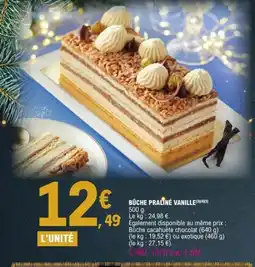 E.Leclerc Bûche praliné vanille offre