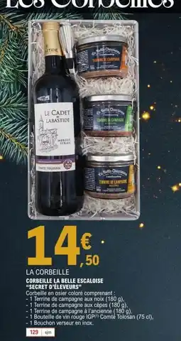 E.Leclerc SECRET D'ÉLEVEURS Corbeille la belle escaloise secret d'éleveurs offre