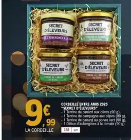 E.Leclerc SECRET D'ÉLEVEURS Corbeille entre amis 2025 offre
