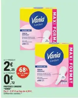 E.Leclerc PROTEGES LINGERIE VANIA offre