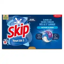Carrefour Skip lessive capsules 3 en 1 offre