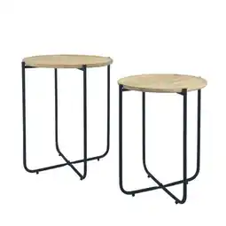 Carrefour Market Carrefour home lot de 2 tables d'appoint offre