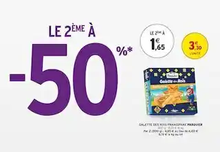 Intermarché Pasquier galette des rois frangipane offre