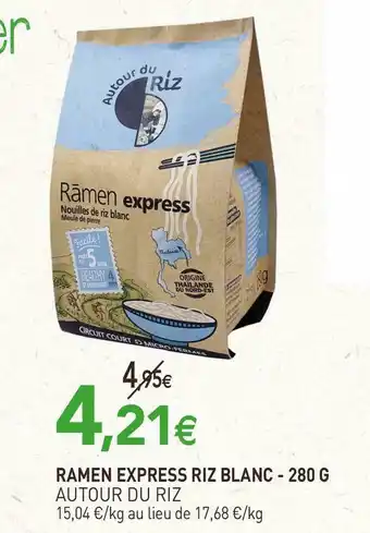 naturéO Autour du riz ramen express riz blanc - 280 g offre