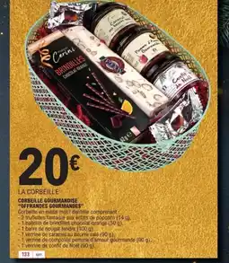 E.Leclerc Corbeille gourmandise offrandes gourmandes offre