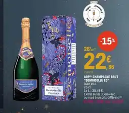 E.Leclerc DEMOISELLE EO Aop champagne brut offre