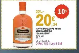 E.Leclerc DAMOISEAU Igp guadeloupe rhum vieux agricole offre