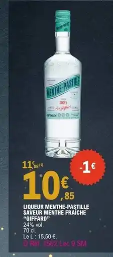 E.Leclerc GIFFARD Liqueur menthe-pastille saveur menthe fraiche offre