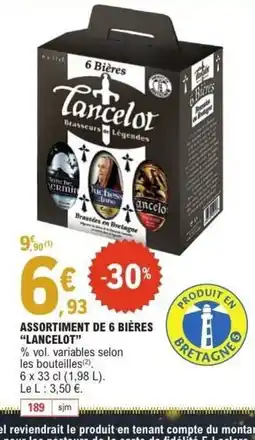 E.Leclerc LANCELOT Assortiment de 6 bières offre